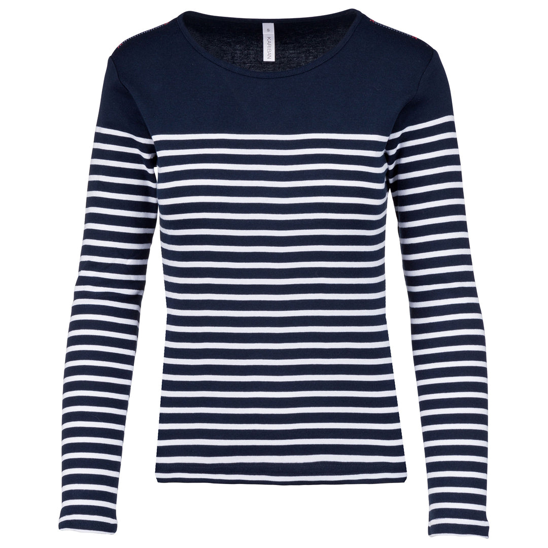 Breton striped ladies' long-sleeved t-shirt